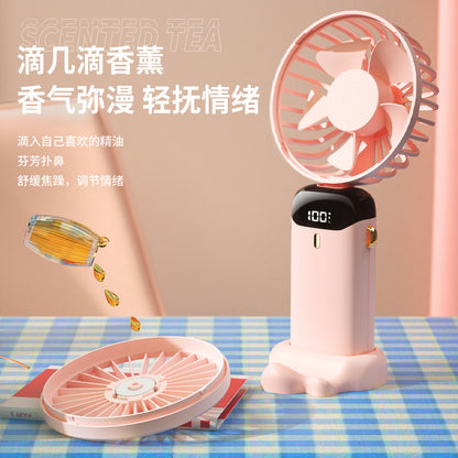🌀 CoolAura™ クールオーラ™ | アロマと涼しさを一台で！ポータブル＆デジタル設計